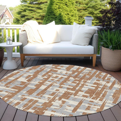 Addison Rugs Taelaris Orange Washable Indoor-Outdoor Rug
