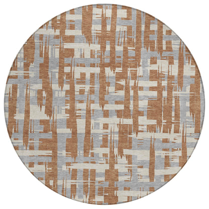 Addison Rugs Taelaris Orange Washable Indoor-Outdoor Rug
