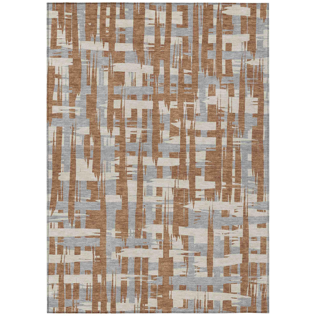 Addison Rugs Taelaris Orange Washable Indoor-Outdoor Rug