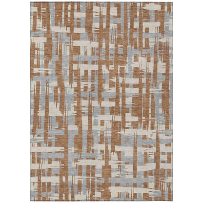 Addison Rugs Taelaris Orange Washable Indoor-Outdoor Rug