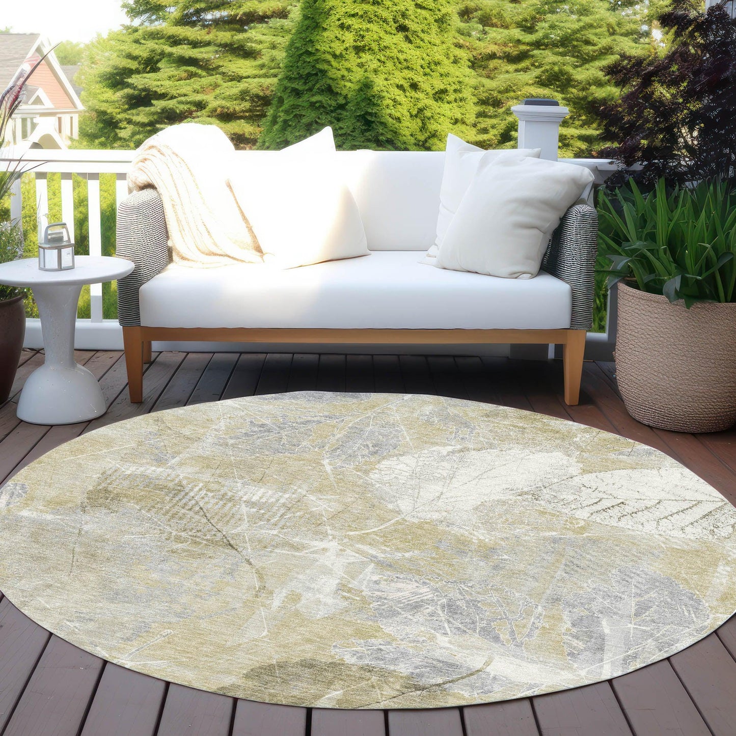 Addison Rugs Taelas Brown Washable Indoor-Outdoor Rug