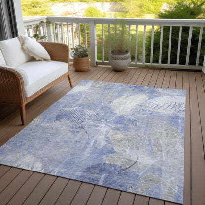 Addison Rugs Taelas Blue Washable Indoor-Outdoor Rug