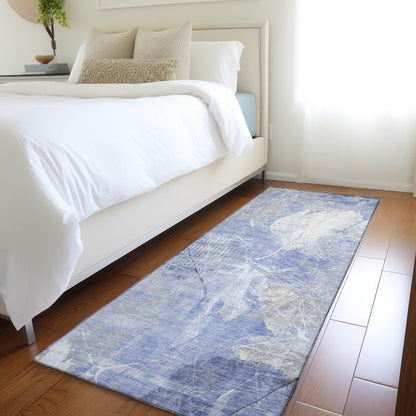 Addison Rugs Taelas Blue Washable Indoor-Outdoor Rug