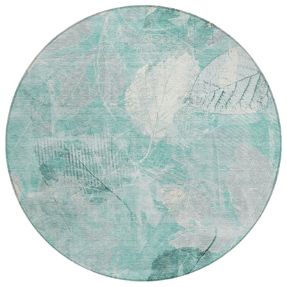 Addison Rugs Taelas Teal Washable Indoor-Outdoor Rug