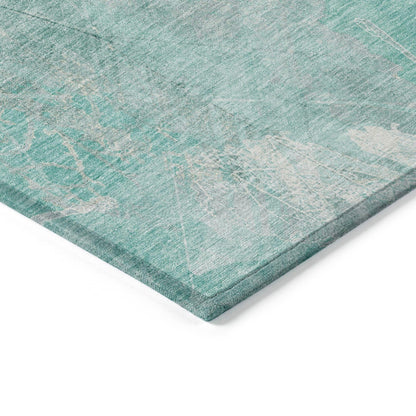 Addison Rugs Taelas Teal Washable Indoor-Outdoor Rug