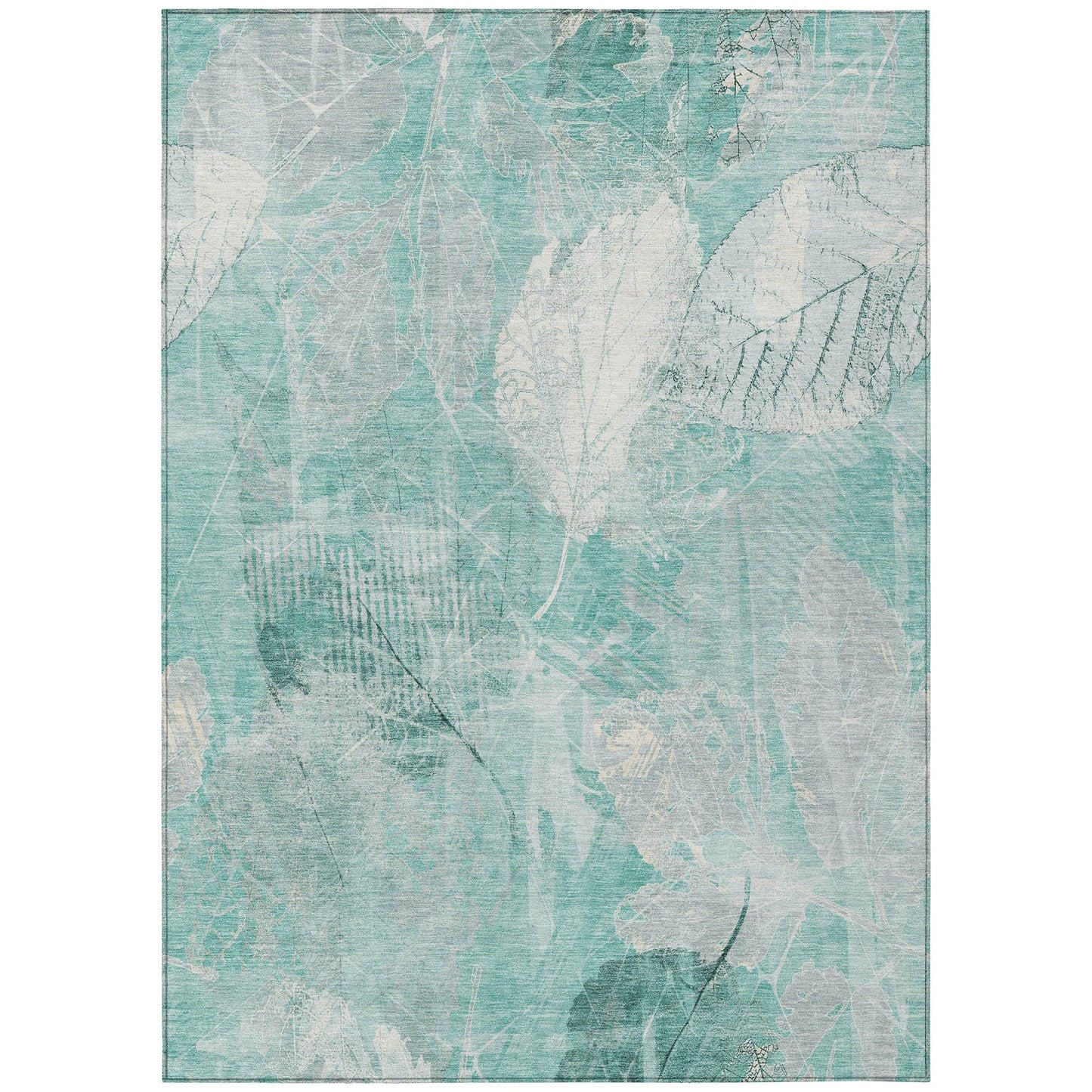 Addison Rugs Taelas Teal Washable Indoor-Outdoor Rug