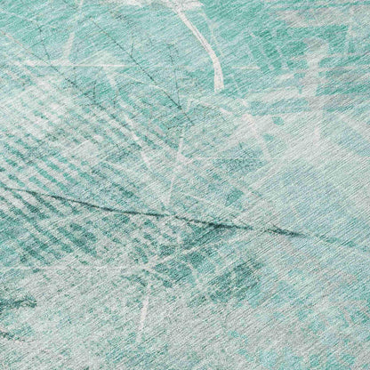 Addison Rugs Taelas Teal Washable Indoor-Outdoor Rug