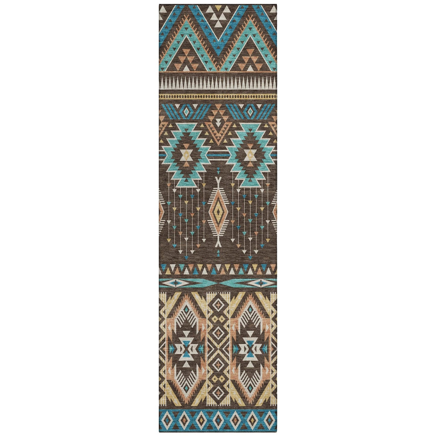 Addison Rugs Taelien Brown Washable Indoor-Outdoor Rug