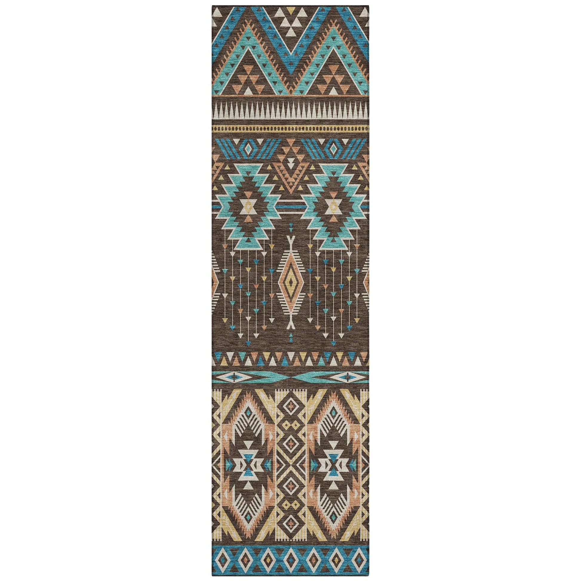 Addison Rugs Taelien Brown Washable Indoor-Outdoor Rug