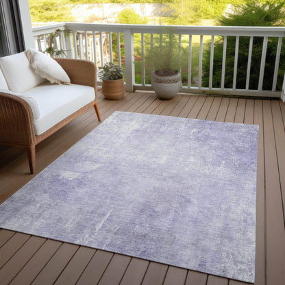 Addison Rugs Taelion Purple Washable Indoor-Outdoor Rug