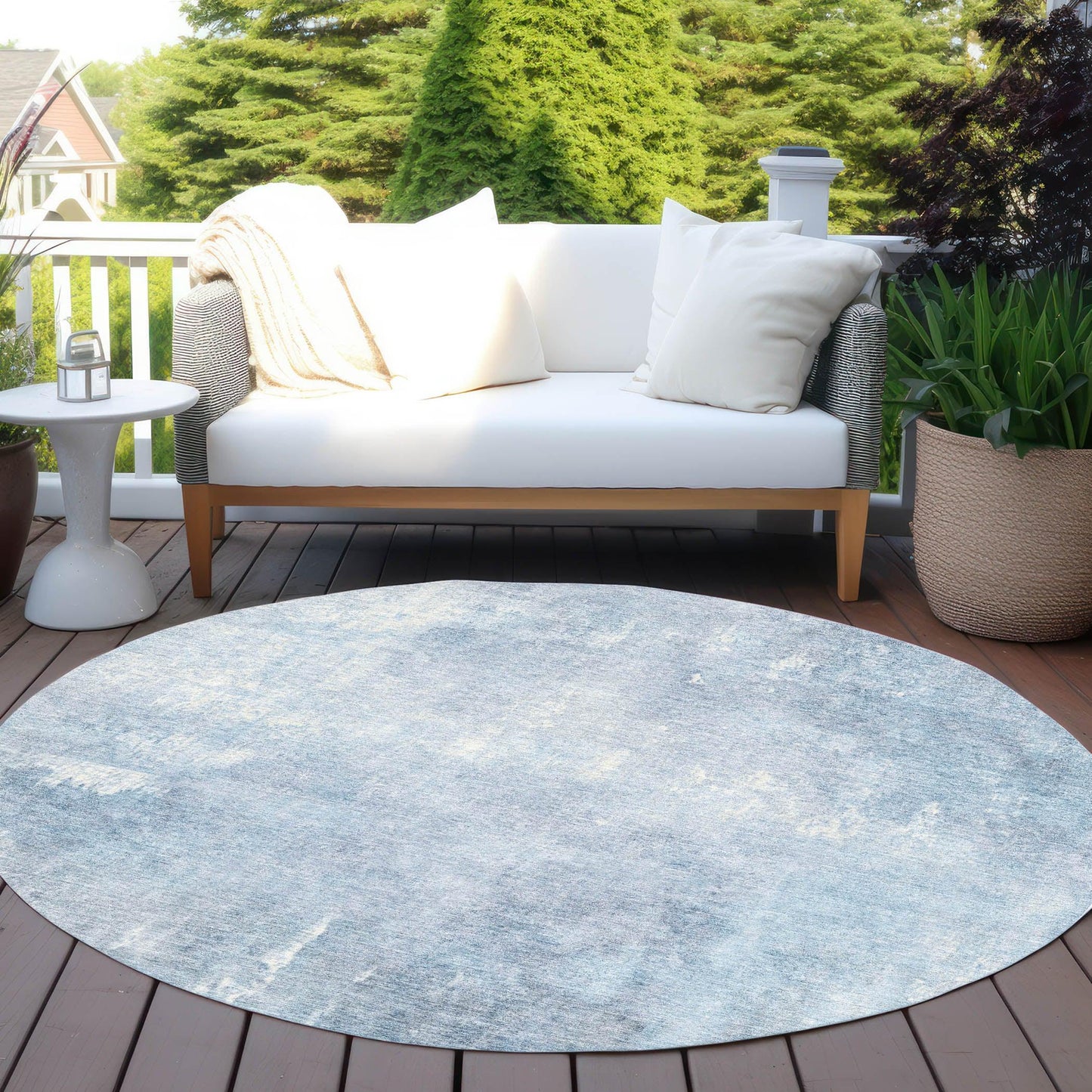 Addison Rugs Taelion Blue Washable Indoor-Outdoor Rug