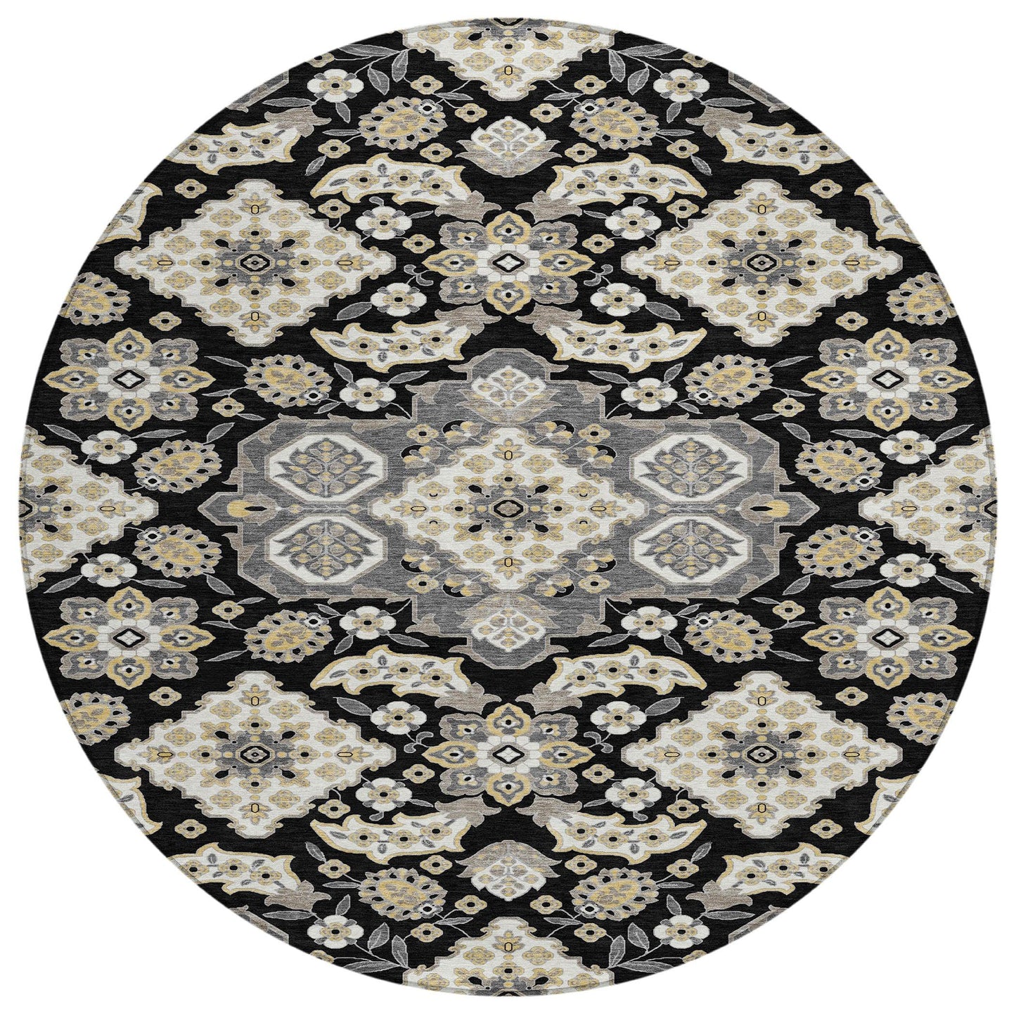 Addison Rugs Taelira Black Washable Indoor-Outdoor Rug