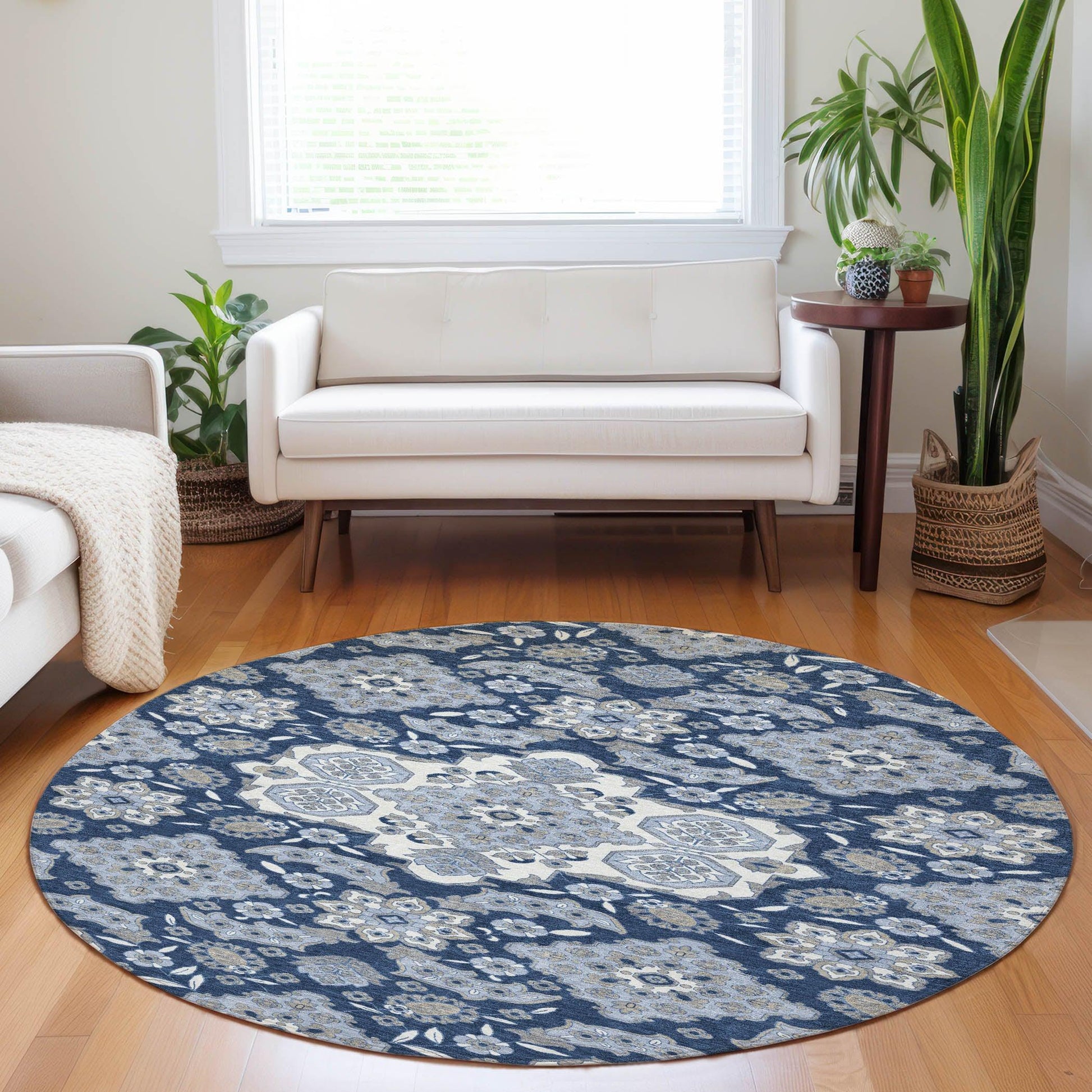 Addison Rugs Taelira Blue Washable Indoor-Outdoor Rug