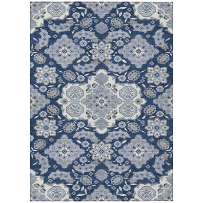 Addison Rugs Taelira Blue Washable Indoor-Outdoor Rug