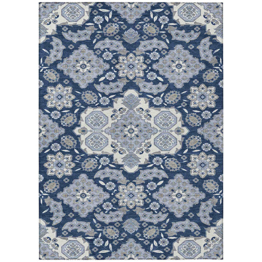 Addison Rugs Taelira Blue Washable Indoor-Outdoor Rug