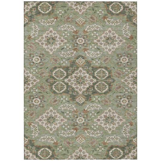 Addison Rugs Taelira Green Washable Indoor-Outdoor Rug