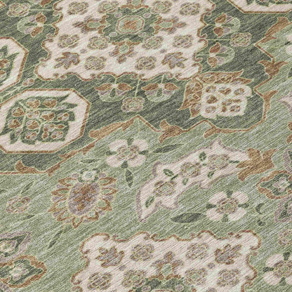 Addison Rugs Taelira Green Washable Indoor-Outdoor Rug