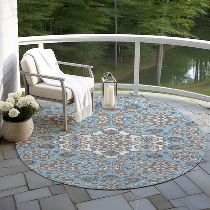 Addison Rugs Taelira Sky Washable Indoor-Outdoor Rug