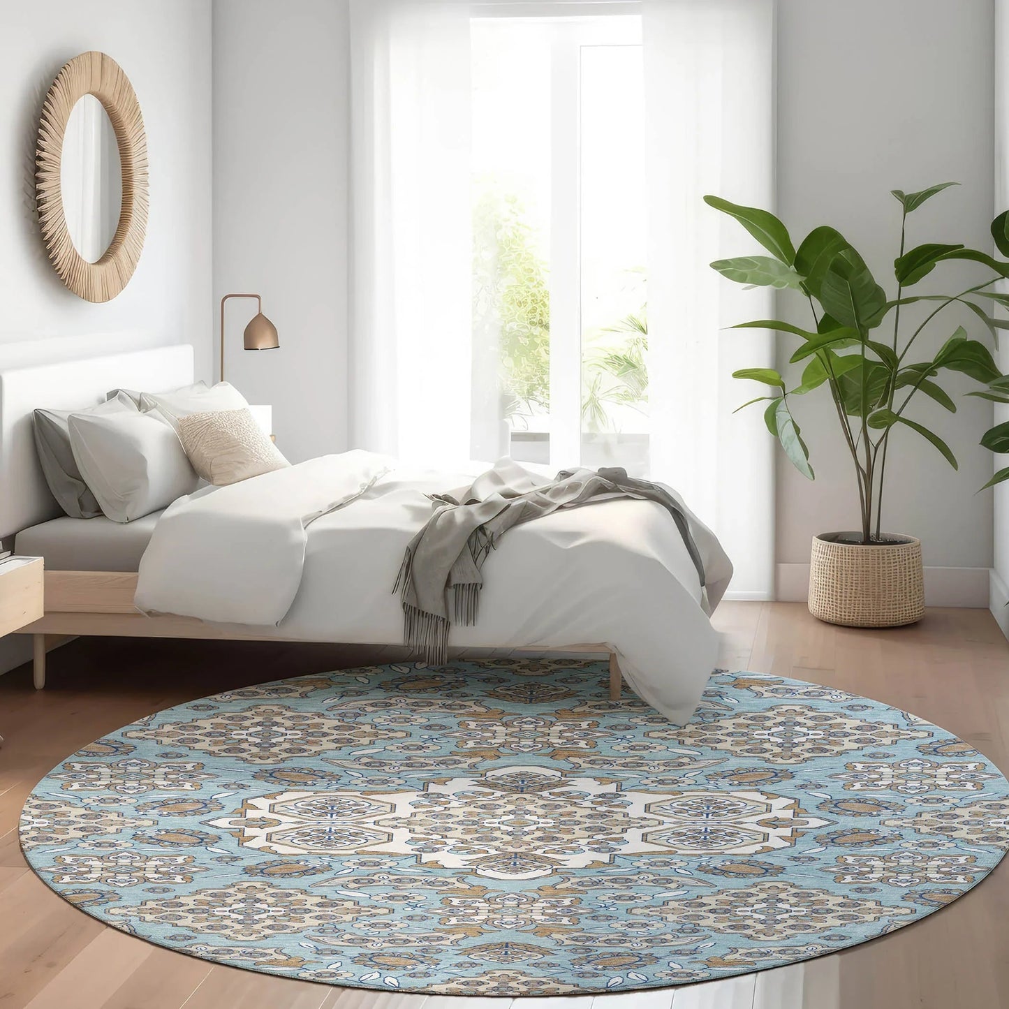 Addison Rugs Taelira Sky Washable Indoor-Outdoor Rug