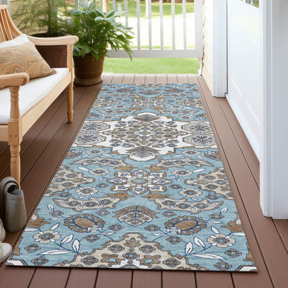 Addison Rugs Taelira Sky Washable Indoor-Outdoor Rug