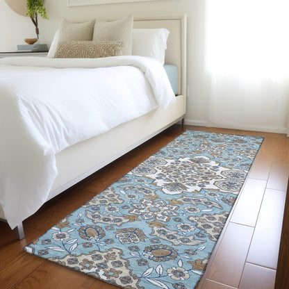 Addison Rugs Taelira Sky Washable Indoor-Outdoor Rug