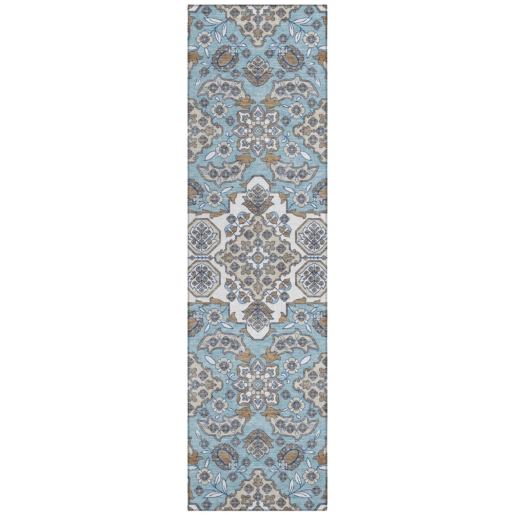 Addison Rugs Taelira Sky Washable Indoor-Outdoor Rug