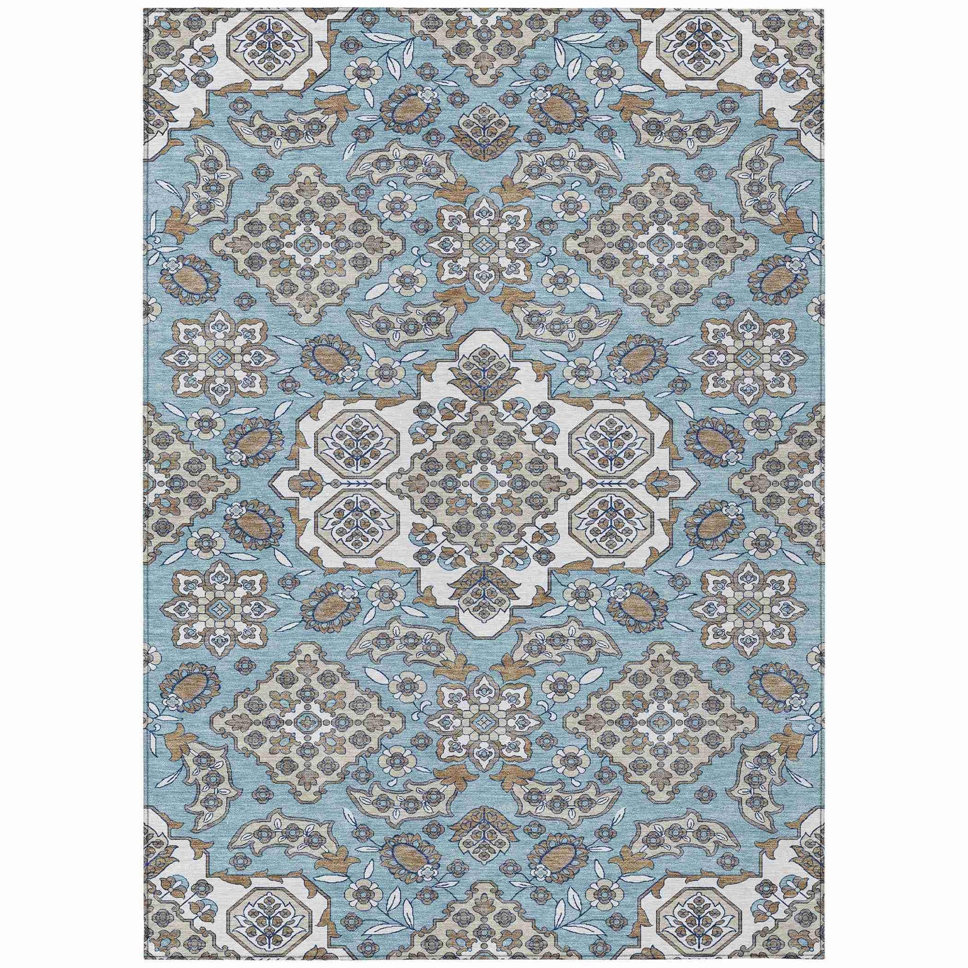 Addison Rugs Taelira Sky Washable Indoor-Outdoor Rug