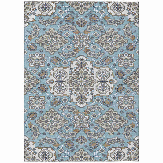 Addison Rugs Taelira Sky Washable Indoor-Outdoor Rug
