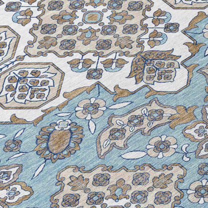 Addison Rugs Taelira Sky Washable Indoor-Outdoor Rug