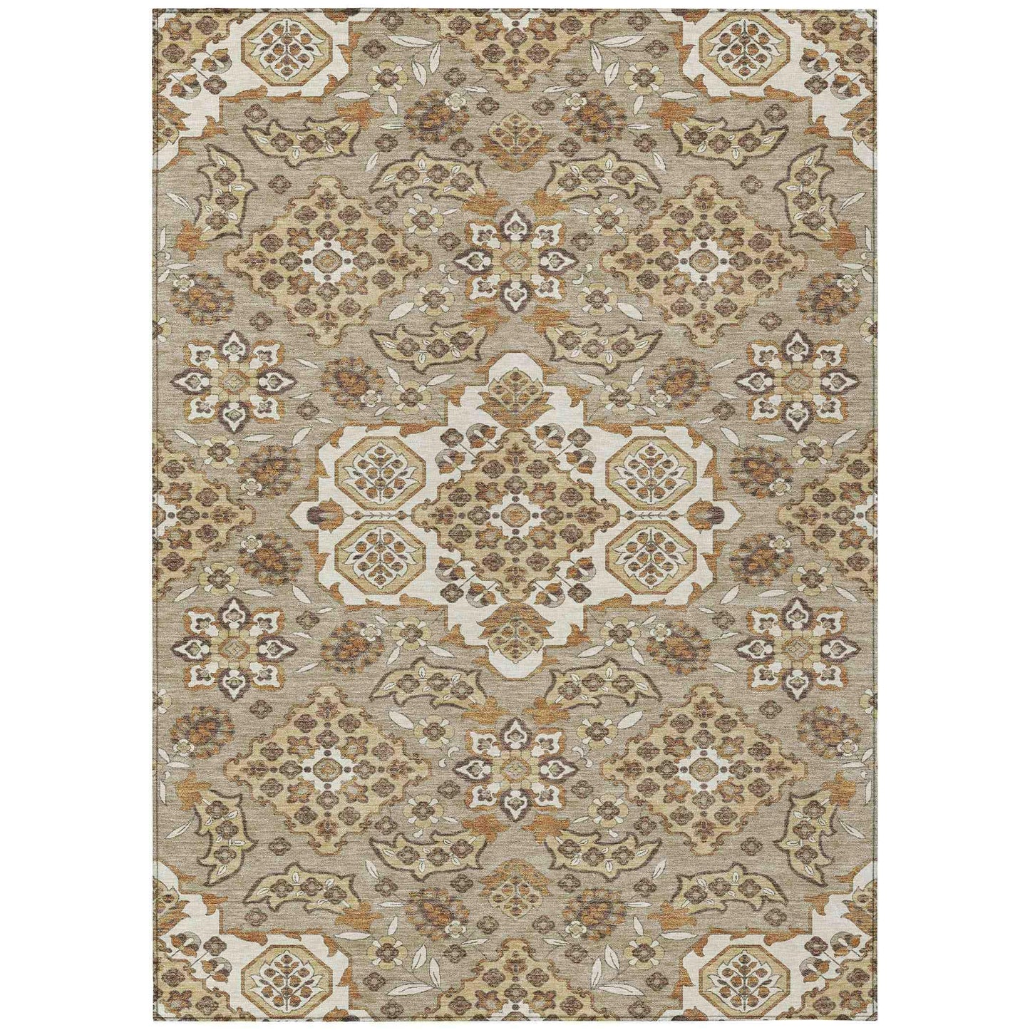 Addison Rugs Taelira Taupe Washable Indoor-Outdoor Rug