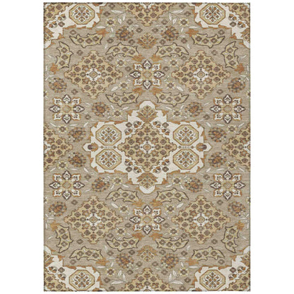 Addison Rugs Taelira Taupe Washable Indoor-Outdoor Rug