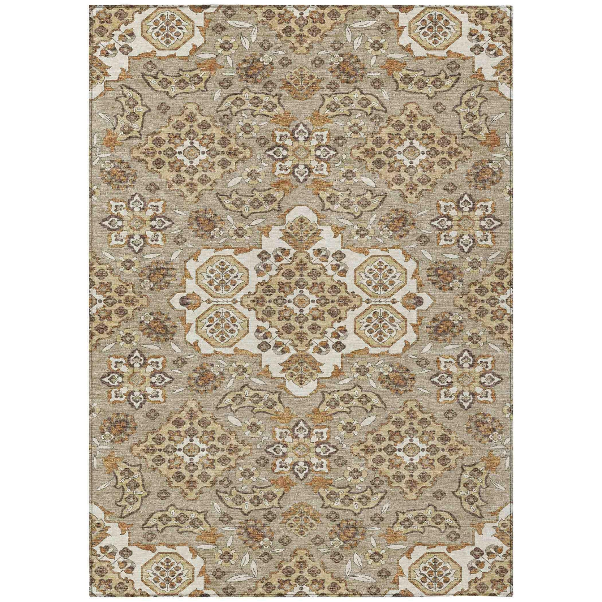 Addison Rugs Taelira Taupe Washable Indoor-Outdoor Rug