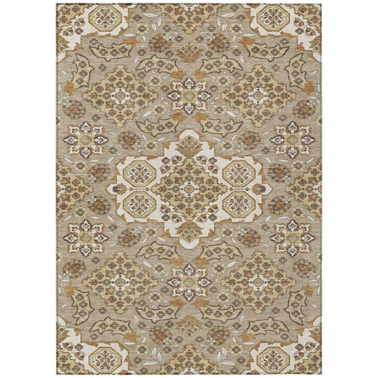Addison Rugs Taelira Taupe Washable Indoor-Outdoor Rug