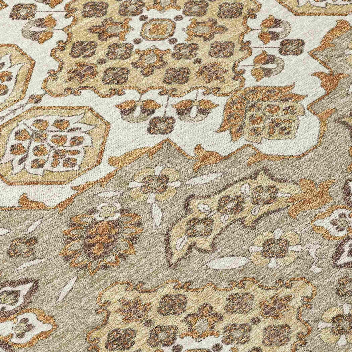 Addison Rugs Taelira Taupe Washable Indoor-Outdoor Rug