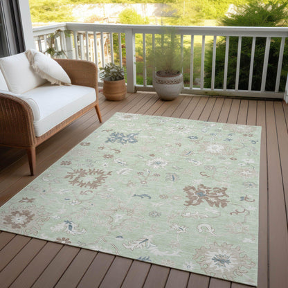 Addison Rugs Taelius Green Washable Indoor-Outdoor Rug