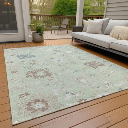 Addison Rugs Taelius Green Washable Indoor-Outdoor Rug