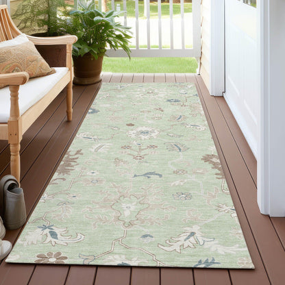 Addison Rugs Taelius Green Washable Indoor-Outdoor Rug