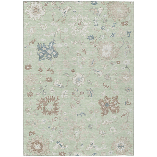 Addison Rugs Taelius Green Washable Indoor-Outdoor Rug