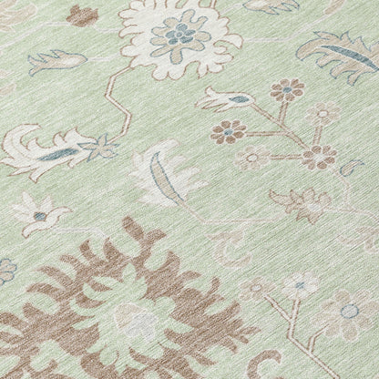 Addison Rugs Taelius Green Washable Indoor-Outdoor Rug