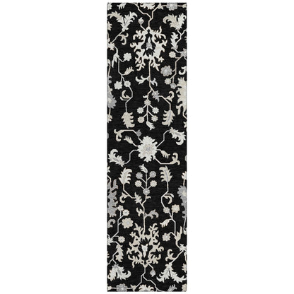 Addison Rugs Taelius Black Washable Indoor-Outdoor Rug
