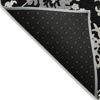 Addison Rugs Taelius Black Washable Indoor-Outdoor Rug