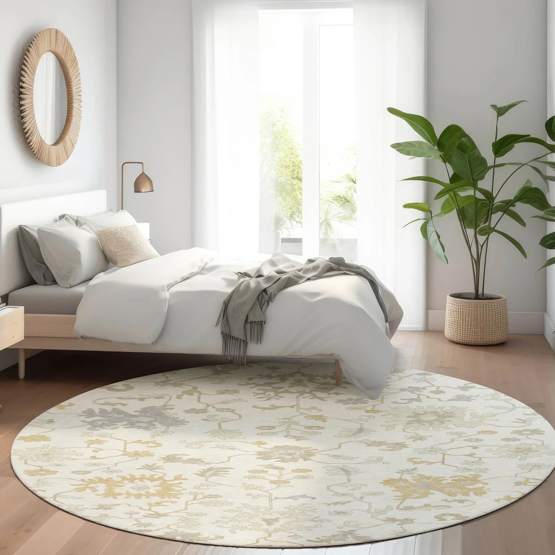 Addison Rugs Taelius Ivory Washable Indoor-Outdoor Rug
