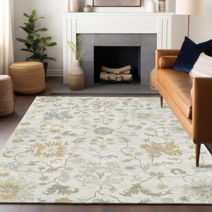 Addison Rugs Taelius Ivory Washable Indoor-Outdoor Rug