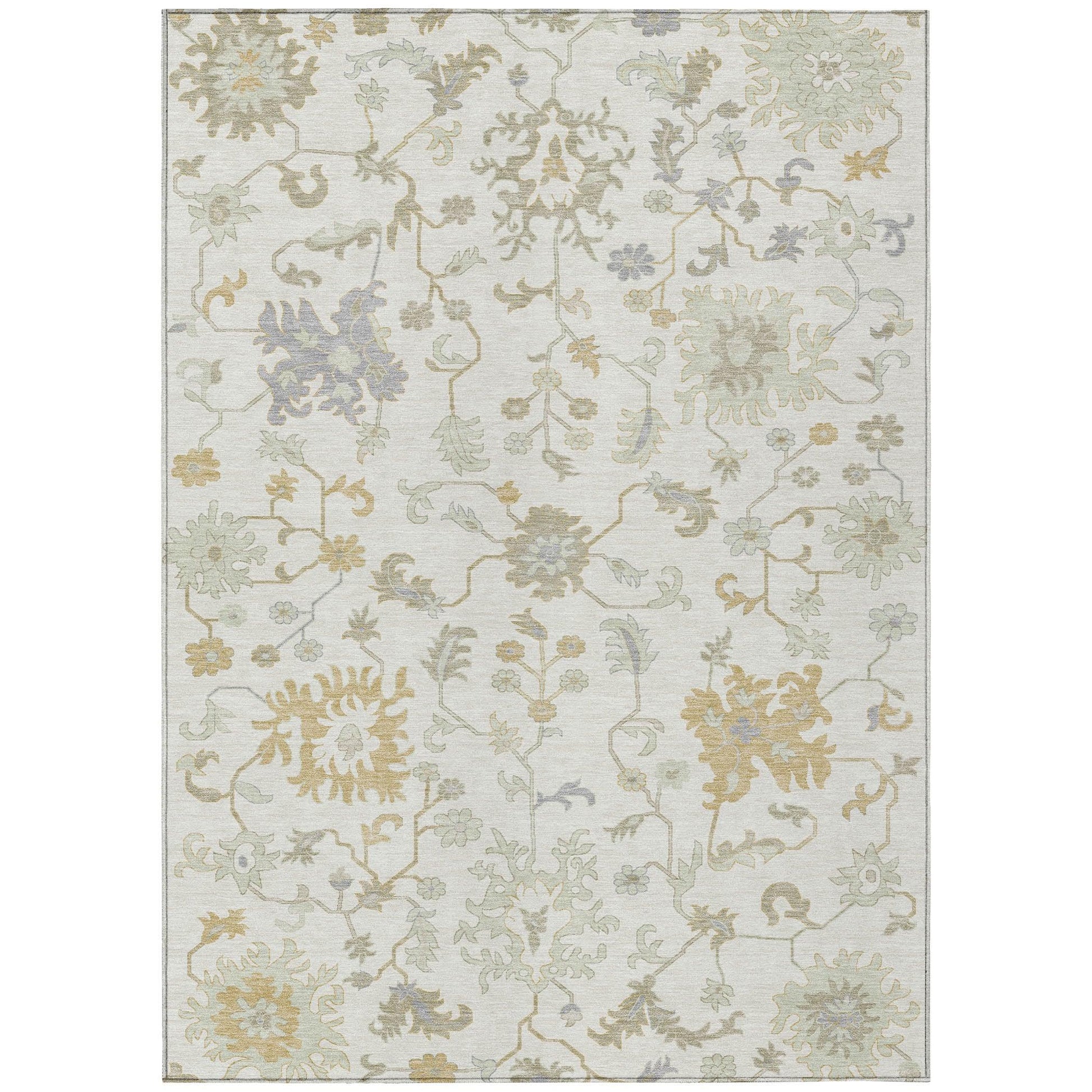 Addison Rugs Taelius Ivory Washable Indoor-Outdoor Rug