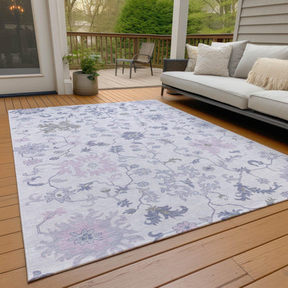 Addison Rugs Taelius Purple Washable Indoor-Outdoor Rug