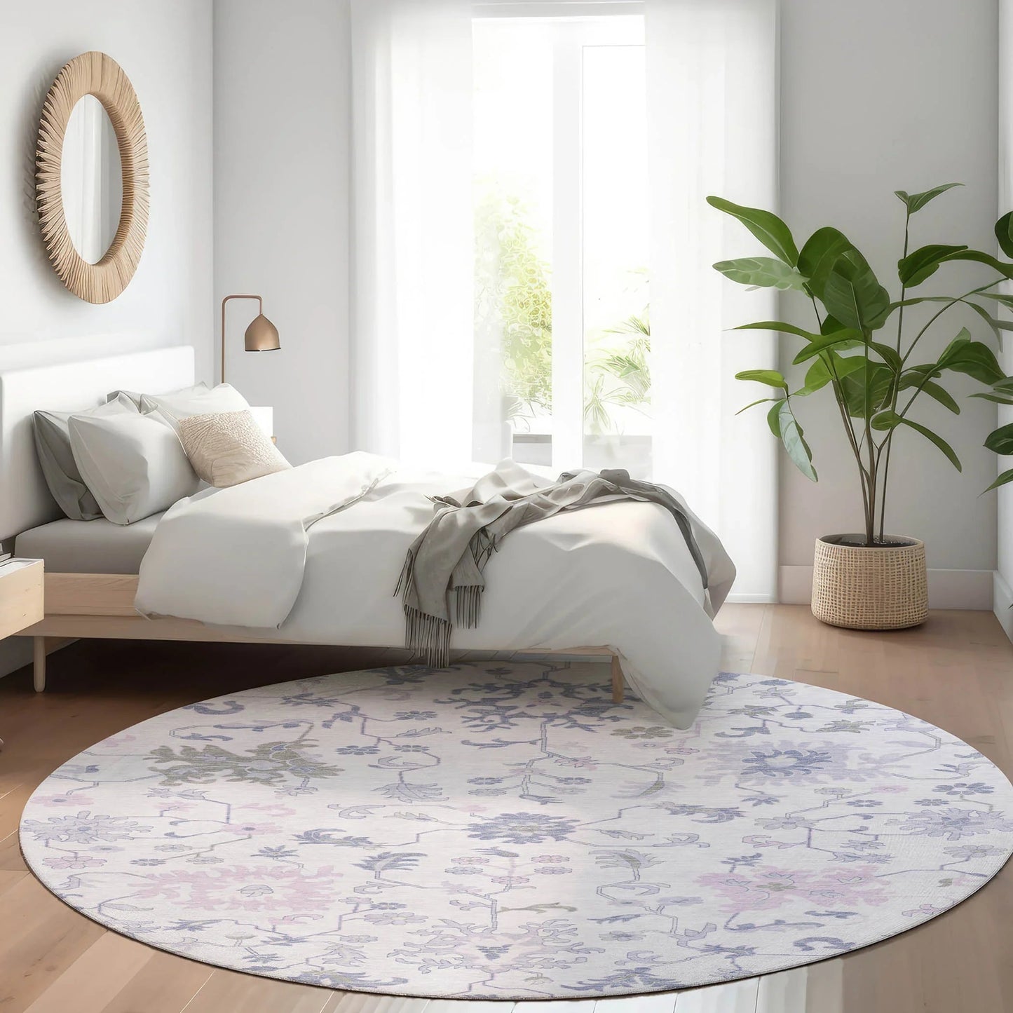 Addison Rugs Taelius Purple Washable Indoor-Outdoor Rug