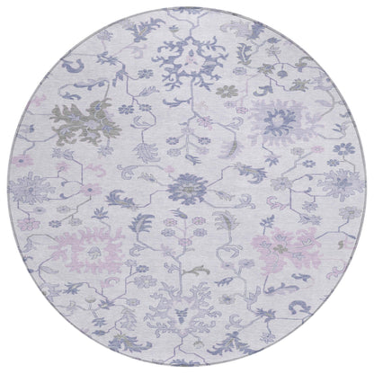 Addison Rugs Taelius Purple Washable Indoor-Outdoor Rug