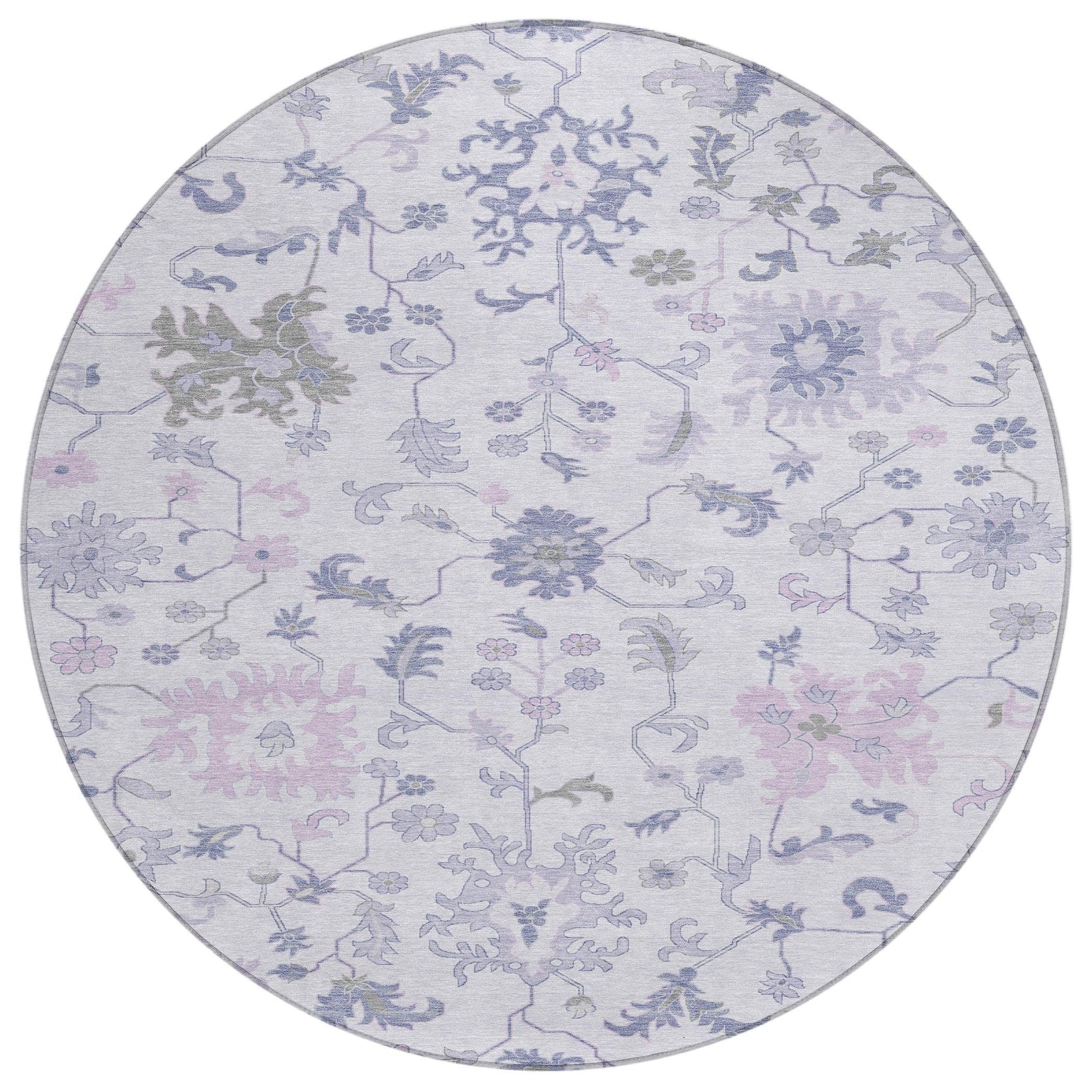 Addison Rugs Taelius Purple Washable Indoor-Outdoor Rug