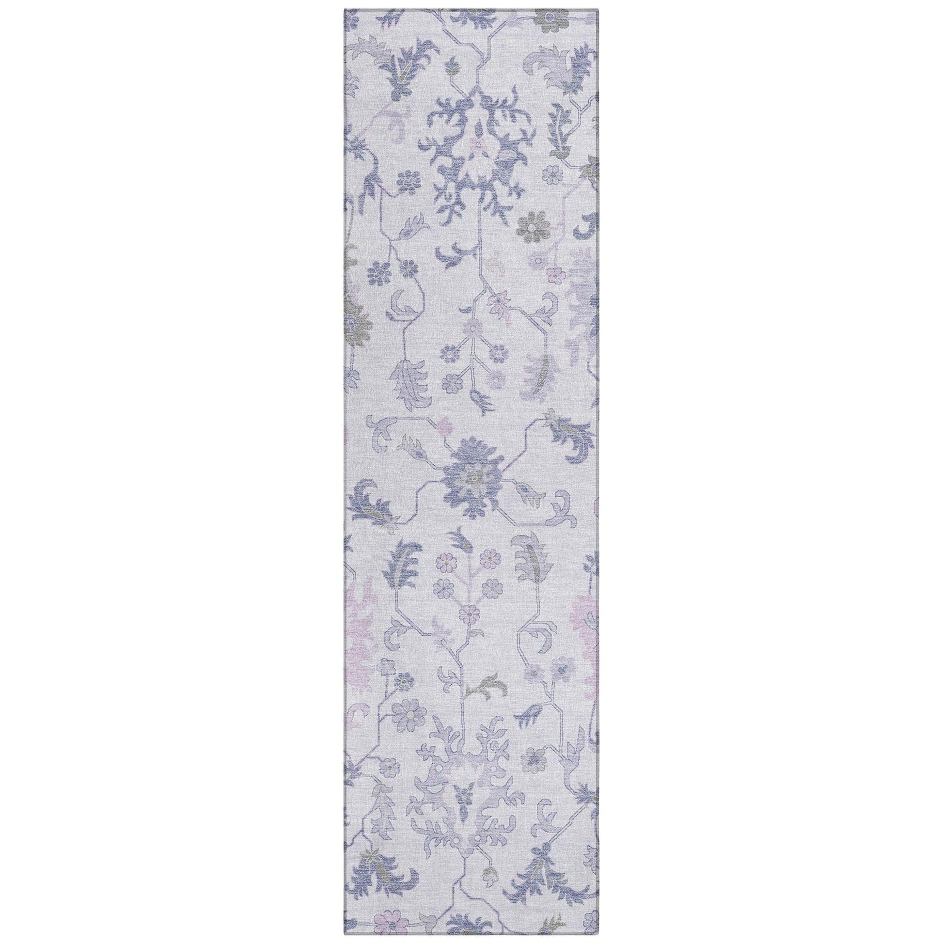 Addison Rugs Taelius Purple Washable Indoor-Outdoor Rug