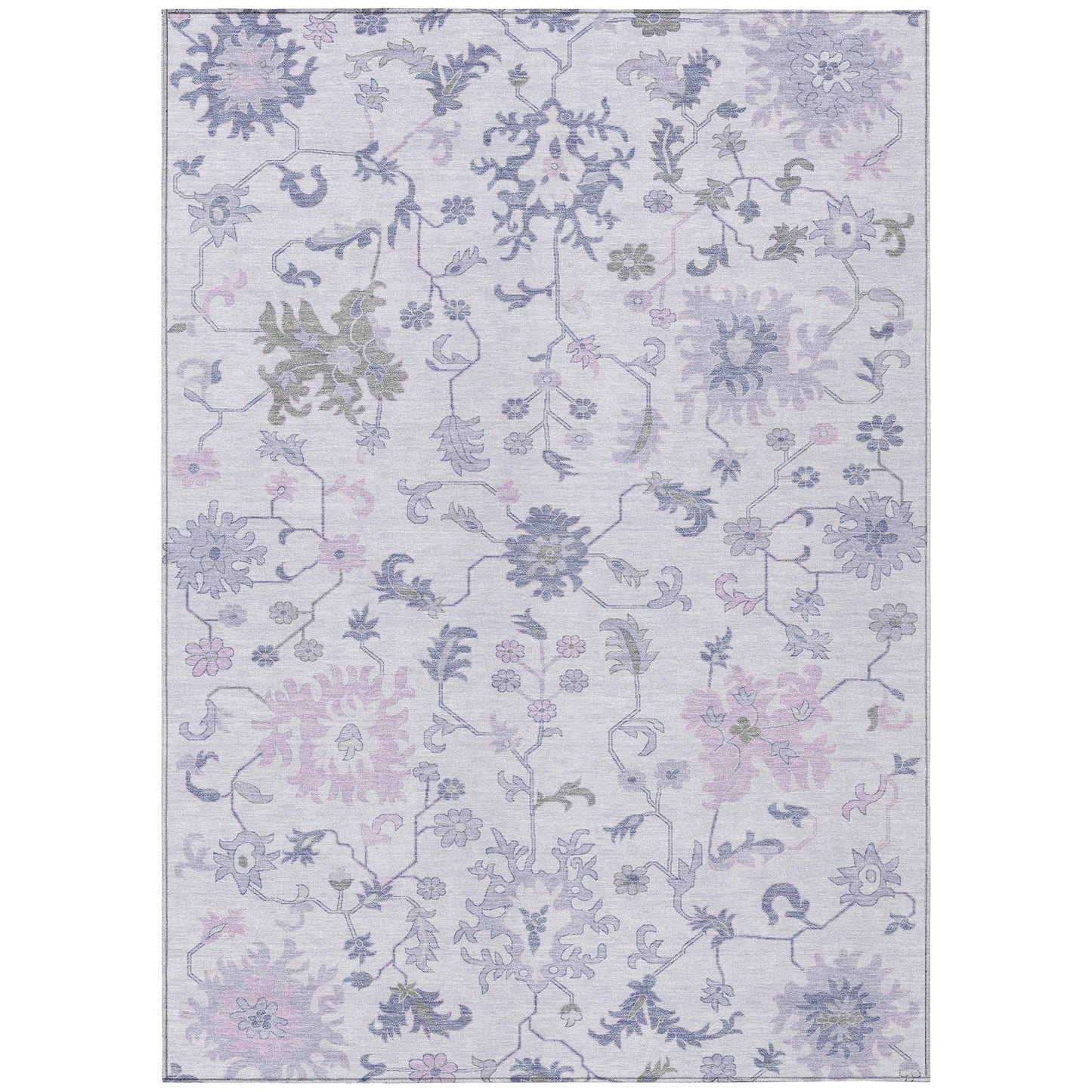 Addison Rugs Taelius Purple Washable Indoor-Outdoor Rug